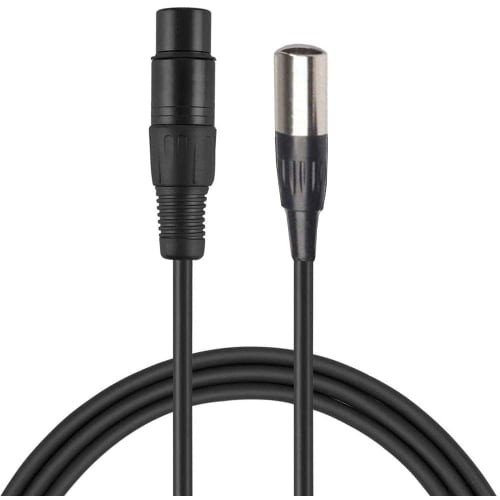 dyhngnfc Mini XLR Male to XLR Female Speaker/Mixer/Microphone Cable, Audio Extension Cable, XLR Canon Female to Mini XLR Canon Male Converter Cable (1