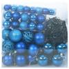 Christmas Ornament Set with 300 LEDs 120 pcs Blue Plastic