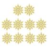 10Pcs Glitter Snowflake Christmas Ornaments  Tree Hanging Decoration 10cm