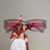 Lunettes de soleil carrées vintage à la mode pour femmes Protection solaire pour voyage en extérieur Lunettes de soleil Protection oculaire UV400 Lunettes de soleil Lunettes de conduite