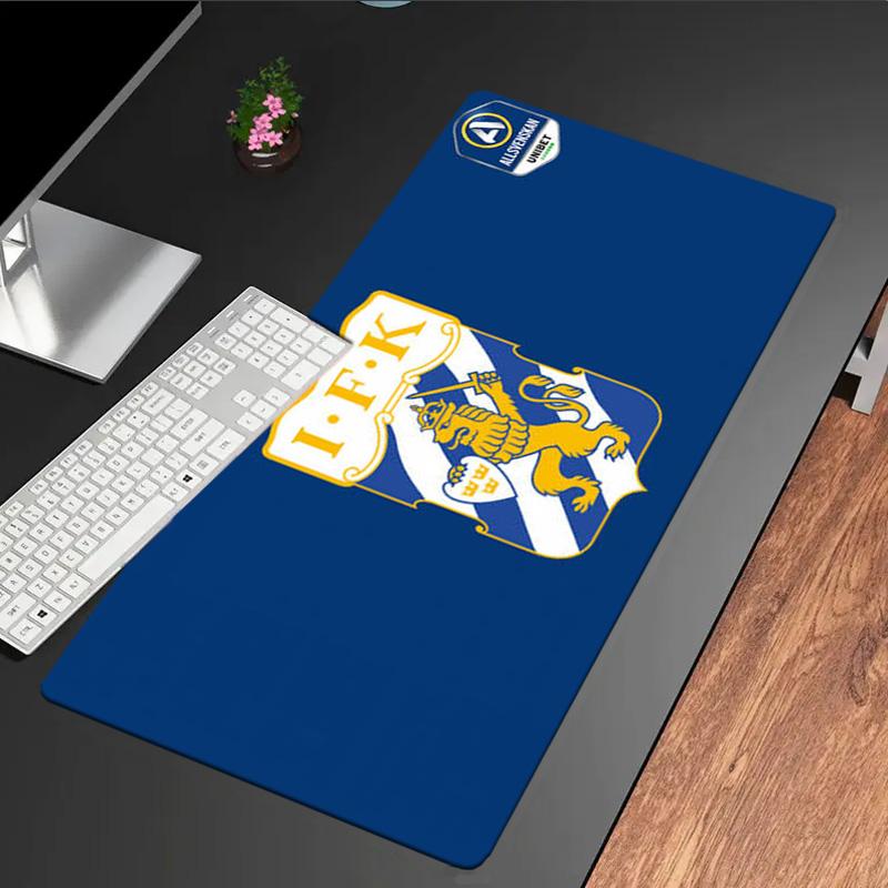 Ifk Goteborg Crest mouse pad, rubber base, esports desk mat, mouse pad for gamers and office use, gaming desk , easy to clean mat
