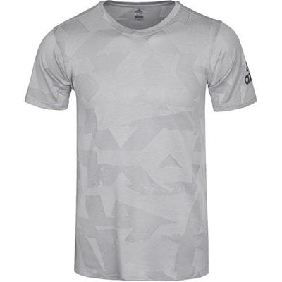 On The Move Series Fashion Comfortable Soft Round Neck Short Sleeve T-Shirt Men Tops Gray BQ0727