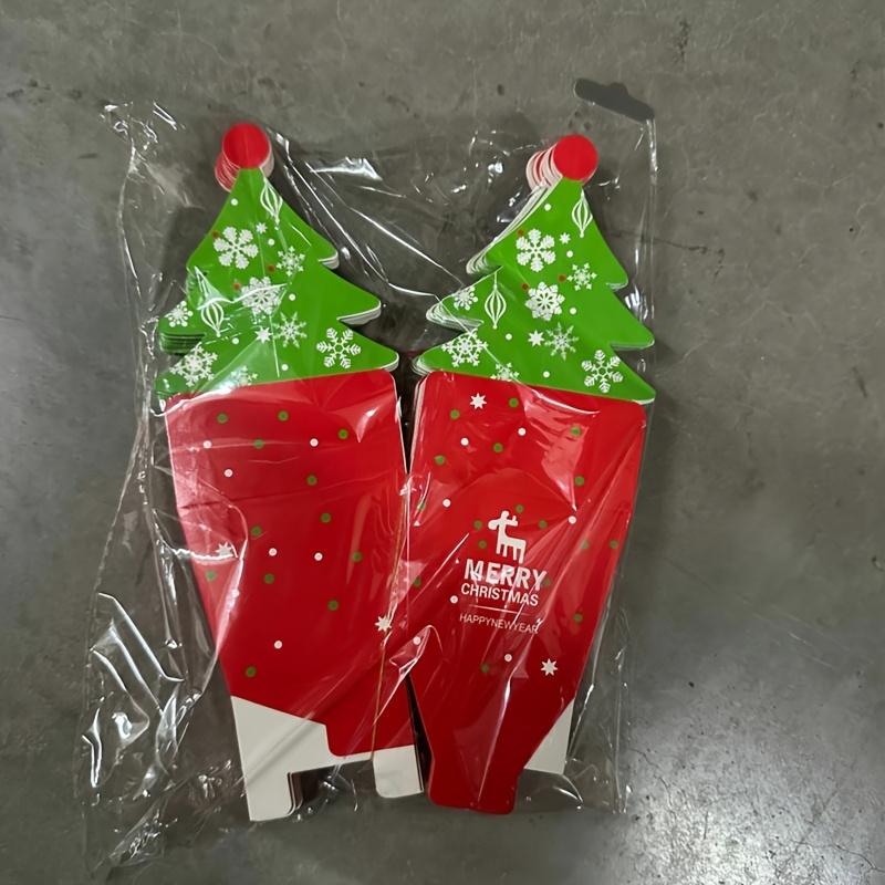 

20 шт. Подарочные коробки в виде рождественской елки с бумажными рождественскими елками, которые раскладываются - Контейнеры для праздничных угощений и сувениров для детей, малышей, фестивальные украшения 20pcs