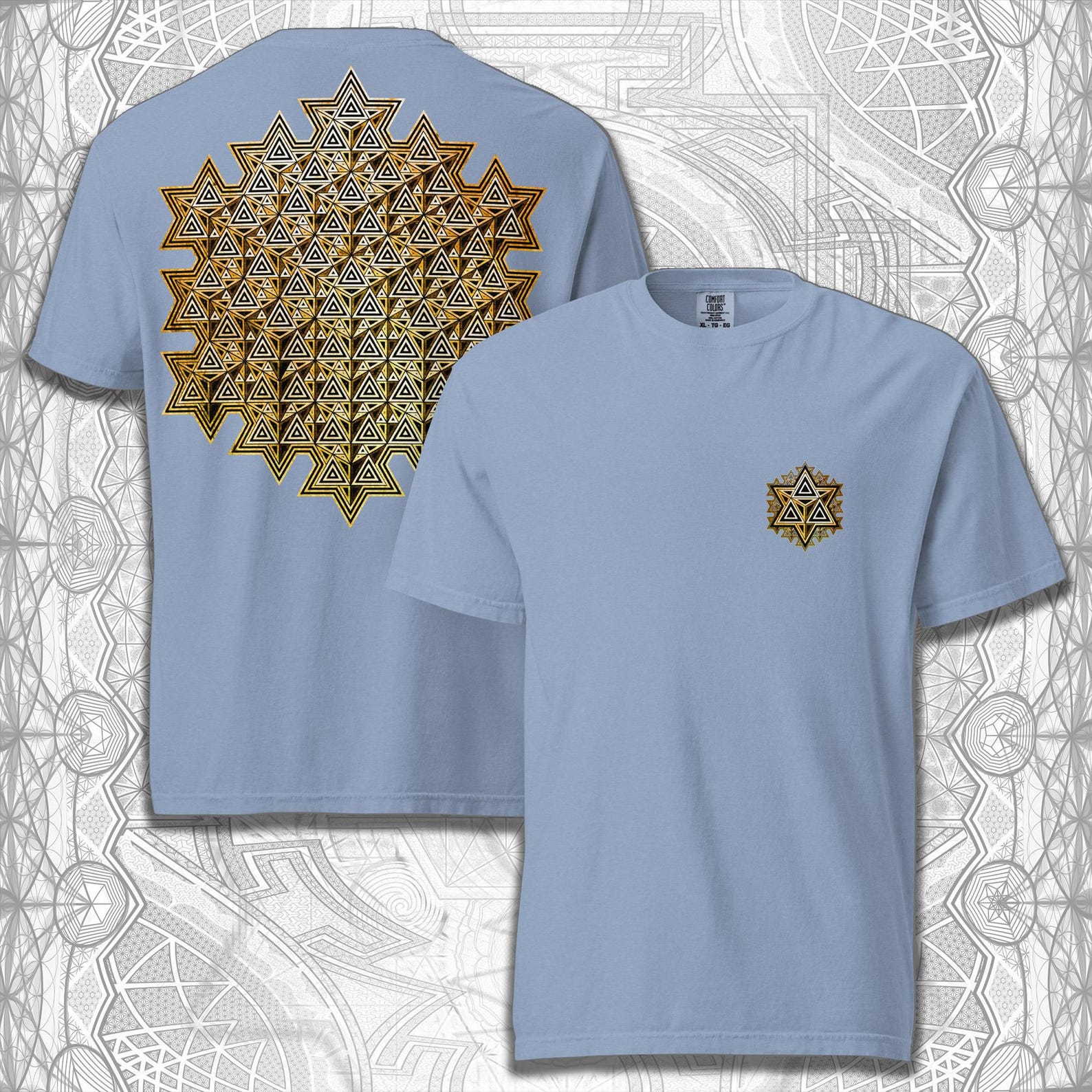 Sacred Gold Merkaba Comfort T-shirt M