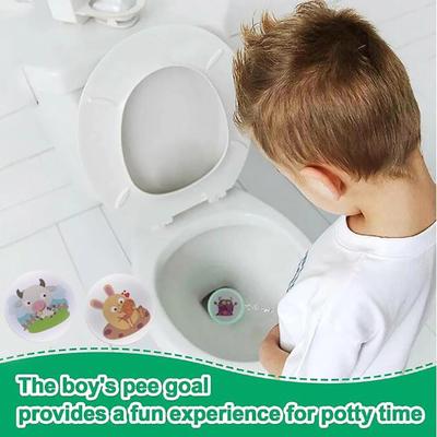 1Set Color Changing Sticker Thermochromic Toilet Sticker Urinal Training Sticker