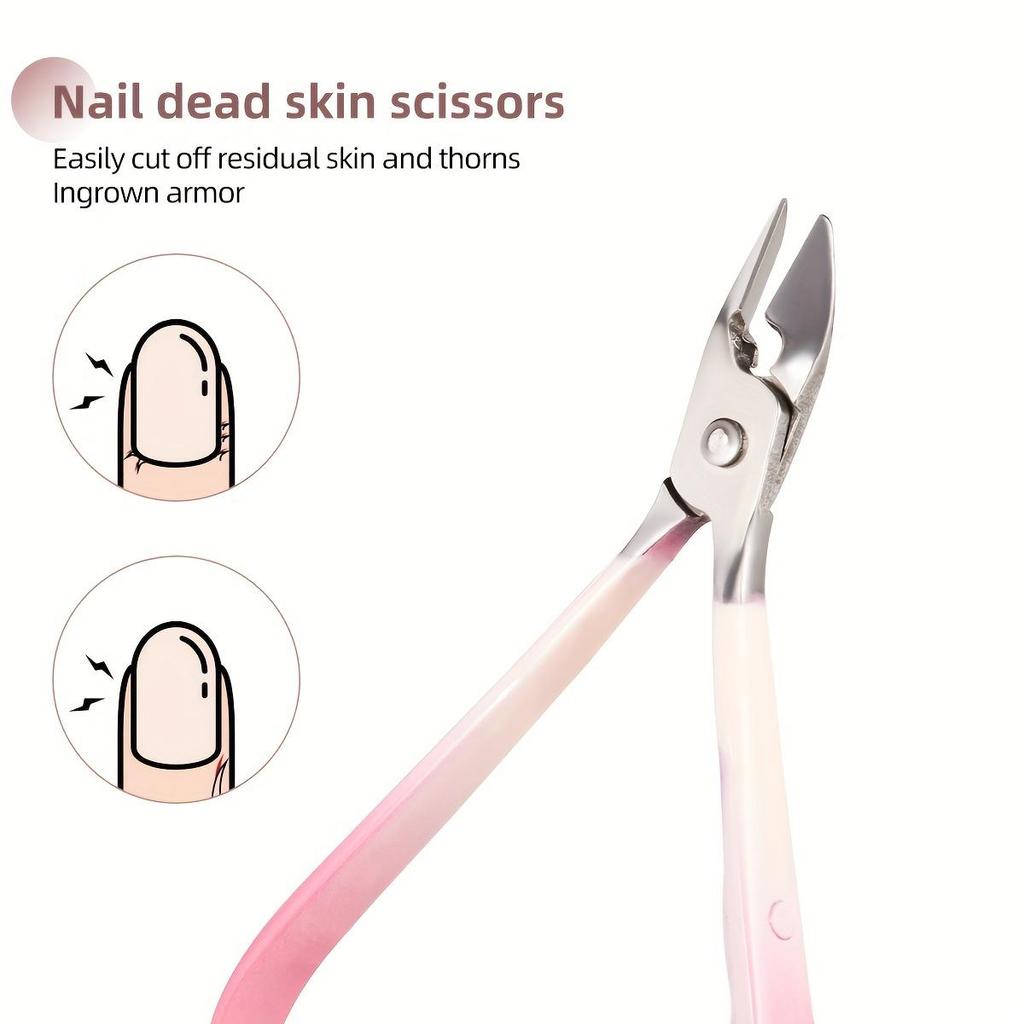 Pinkes Farbverlauf Nagelknipser Set 10/13/19 Stück Beauty Set Nagel Maniküre Werkzeuge Nagelknipser