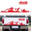 Autoaufkleber 4X4 Off Road(44*17cm)+Mountain Graphic Aufkleber(150*27cm) Aufkleber für Auto LKW Außenzubehör