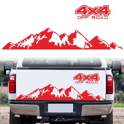 Autocolante Auto 4X4 Off Road(44*17 cm)+ Decalul grafic pentru munte(150*27 cm) Autocolant pentru Mașină Camion Accesorii Exterioare