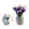 Cute Rose Flower Vase And Rabbit Car Interior Decoration Ornaments Auto Center Console Decoration Gadgets For Car Accessories