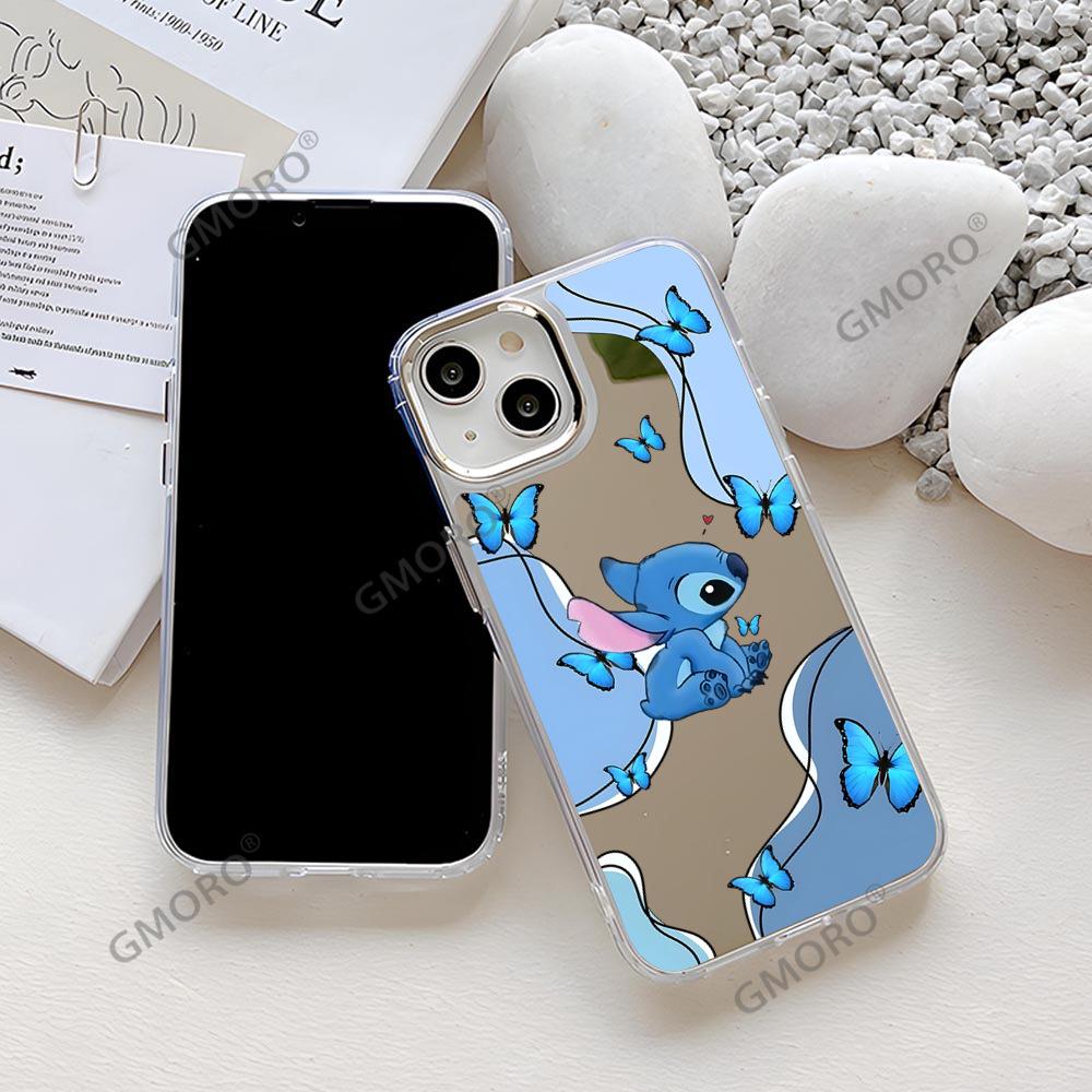 Applicable to Apple 17promax Stitch mirror mobile phone case iphone14 cute makeup mirror 16 protective case