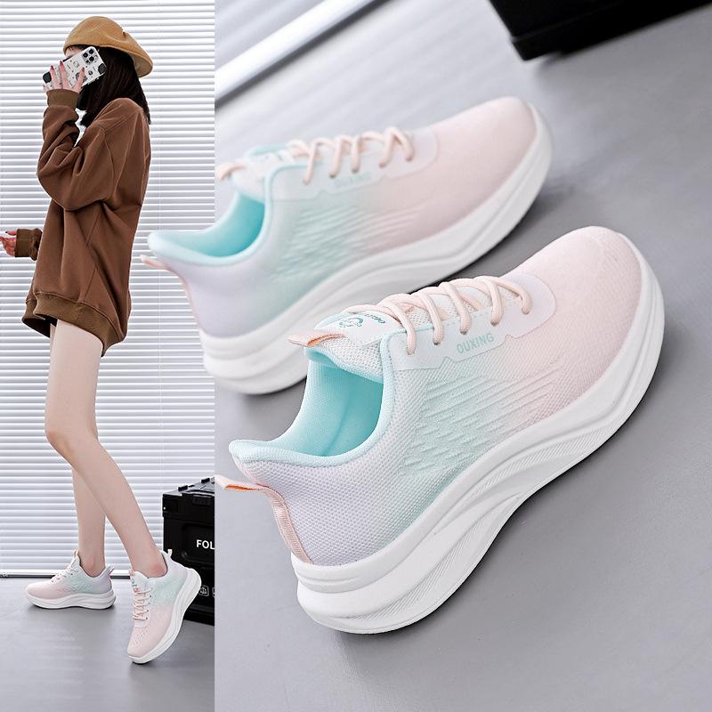 2025 spring new mesh breathable fly-woven women's shoes ins tide student running sports shoes casual shoes FZ6603