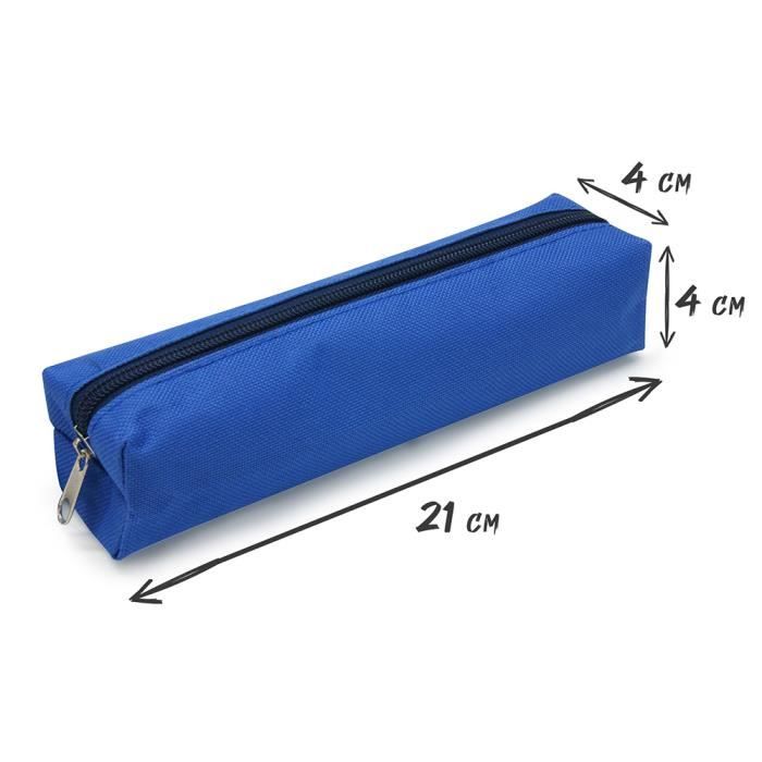 Trousse à crayons - WAYTEX - Petit format rectangulaire 21x4x4 cm - Bleu