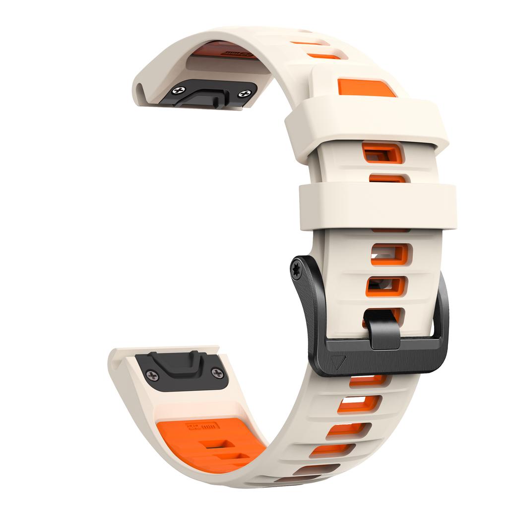 Šroubová ocelová přezka hodinek Silikonový řemínek Pro Garmin Fenix 8 E 47mm 7X Pro 51mm Epix/6 6X 5X Plus QuickFit 26mm 22mm Řemínek Náramek