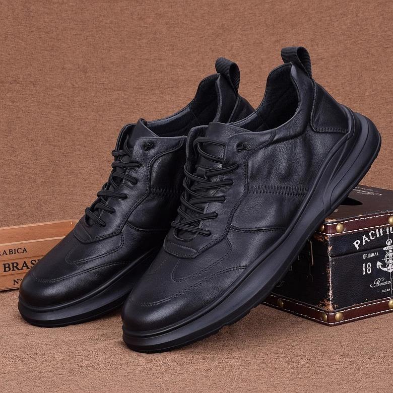 Sports Men's Shoes Trendy Shoes 2026 Spring New Versatile Men's Sports Shoes Casual Trendy Leather Shoes Men