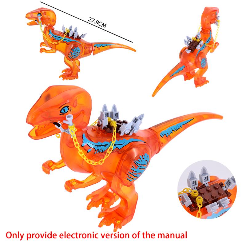 Jurassic Dinosaurs Building Blocks Brachiosaurus DIY Big Size Tyrannosaurus Action Figure Models Children Toys Animals Gifts