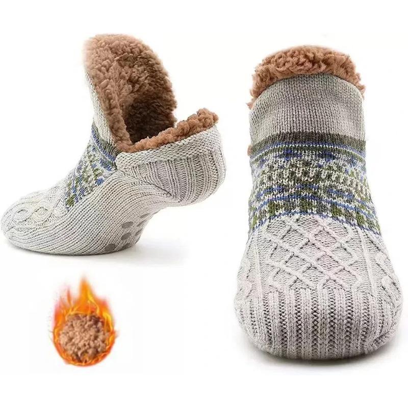 Herbst und Winter Bodensocken Home Warm Damen Herren Socken Schneesocken Schlafteppichsocken Hausschuhe Socken Herren Rutschfeste Yogasocken