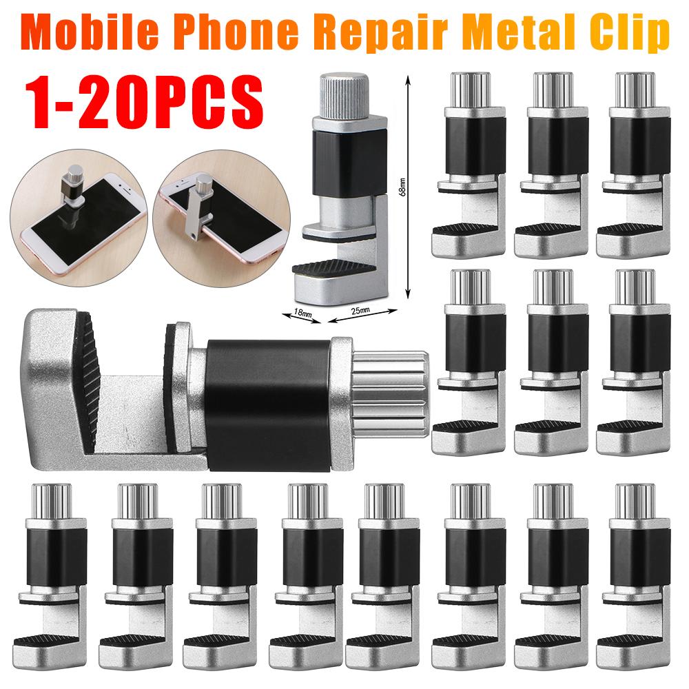 1-20 STKS Verstelbare Metalen Klem voor Telefoon Scherm Universele Mobiele Telefoon Reparatie Gereedschappen LCD Display Scherm Bevestiging Fixatie Klem Gereedschap