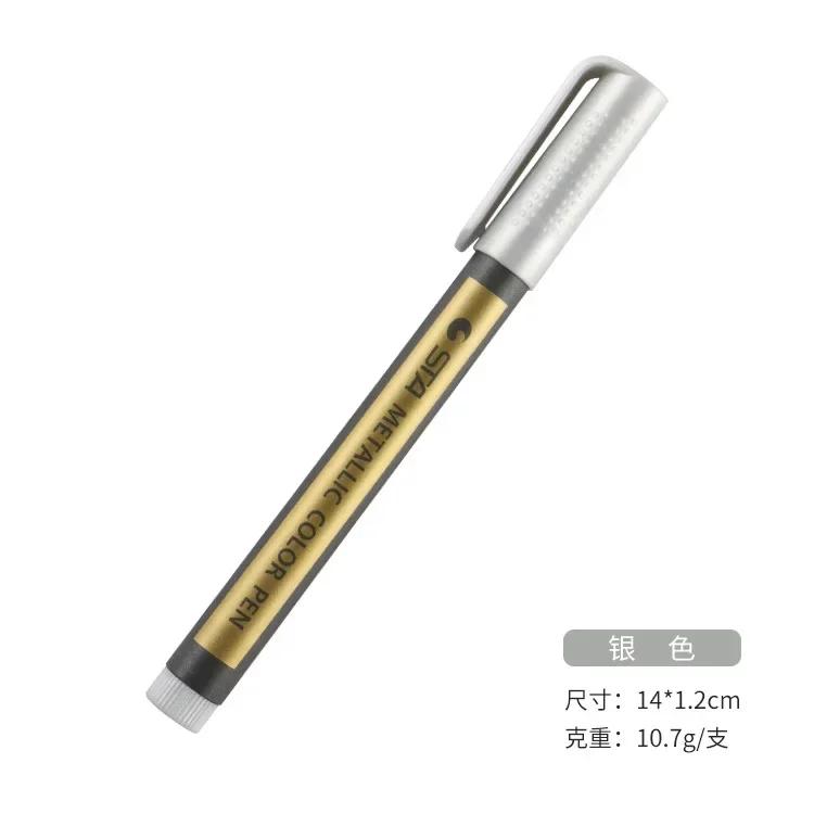 Fine Metallic Markers Paints Pens Art Permanent Writing Markers for Photo Album Gift Card DIY Craft Kids Stationery 10 Colors
