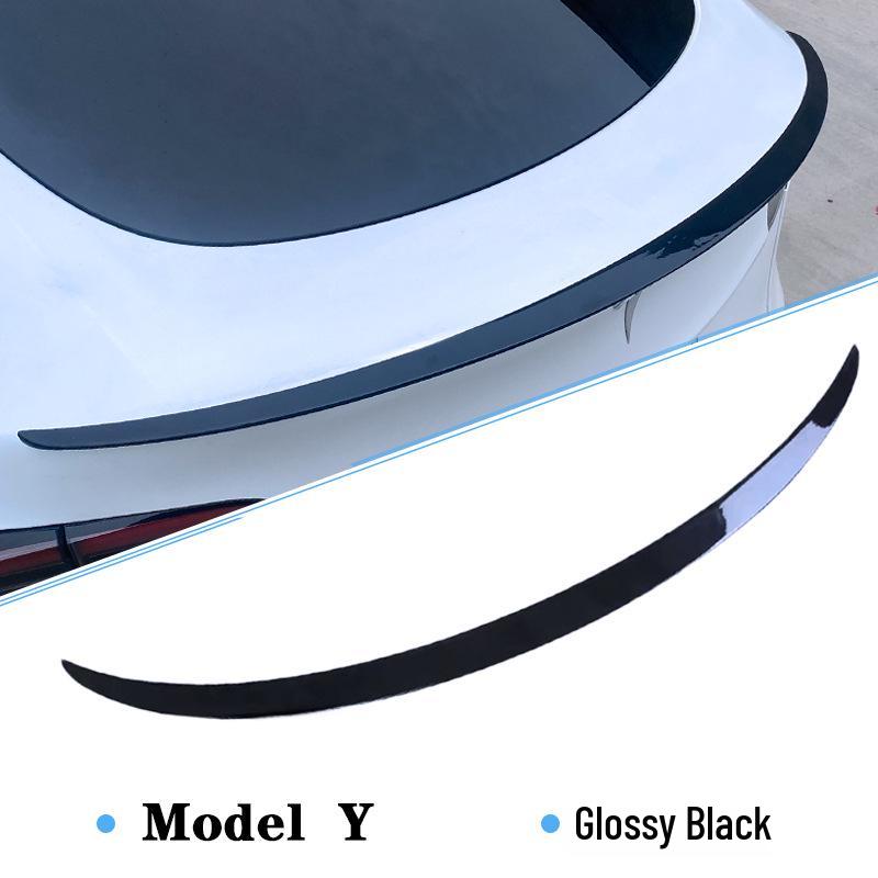 High Performance Rear Spoiler for Tesla Model 3/Y - Carbon Fiber Texture, Original Style, P Version by Ya Qi Accessories