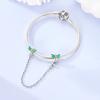 Copper Craft Flower Blue Purple Butterfly Style Sunflower Charms Dragonfly Safety Chain Fit 4Mm Aperture Bracelets Diy Jewellery
