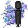 Mini Personal Massage Small Cordless Handheld Bullet Massager - Powerful - Quiet - Back Legs Hand Pains and Sports Recovery (Black)