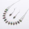 Elegant Silver-Plated Clavicle Chain Necklace with Sparkling Diamond Studs - Fashionable and High-Quality Women's Jewelry