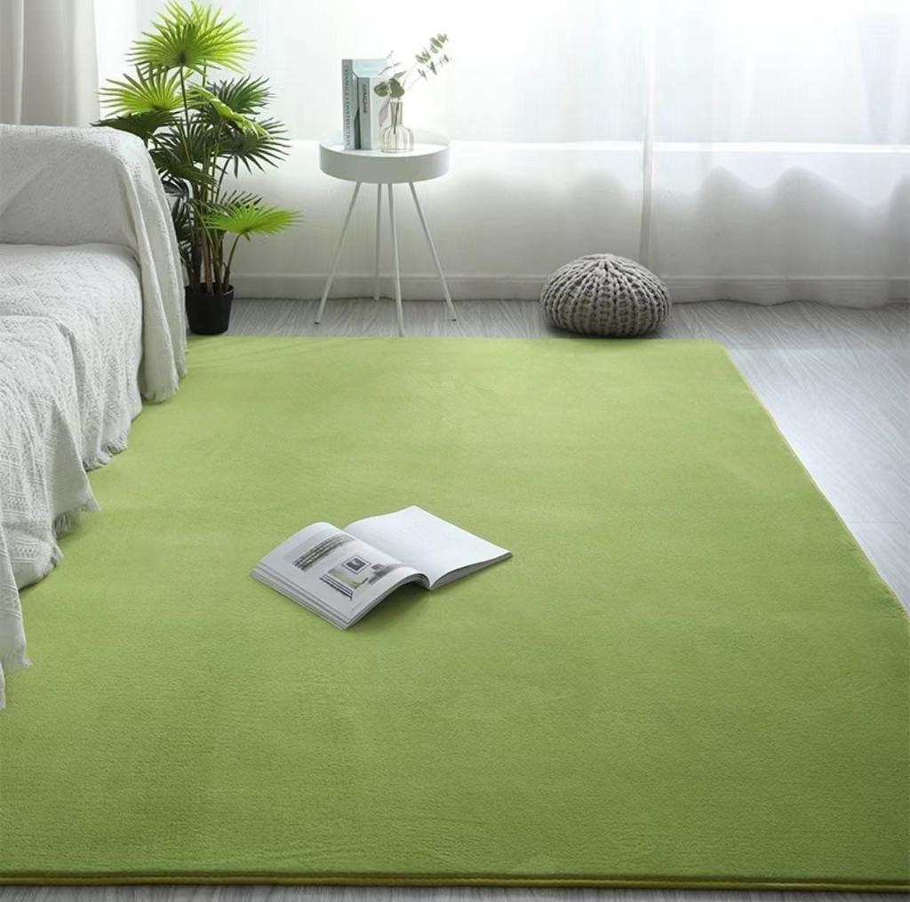 Soft Cozy Japanese Coral Pile Short Pile Carpet Living Room Bedroom Children Play Reading Non-slip Floor Mat