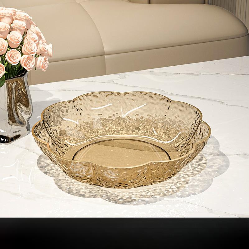 

Новий ПЕТ Матеріал Фруктова Таця Таця для Закусок Китайський Побутовий Щоденний Обід Кухня Фруктова Таця у формі Квітки large