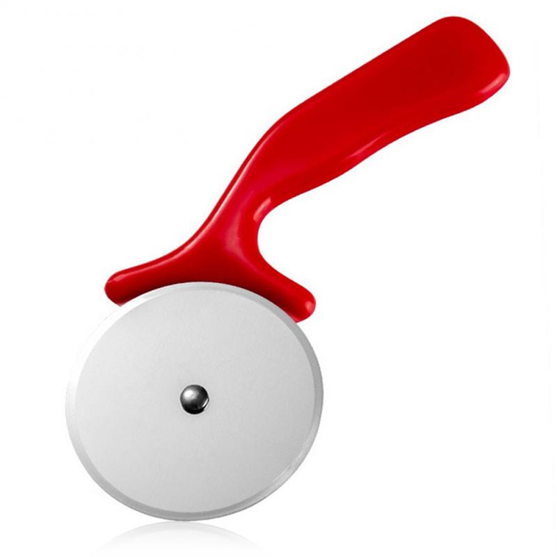 

Stainless Steel Pizza Slicer Reusable Round Shape Pancake Knife Rustproof Durable Pizza Cutter Cake Scissors Kitchen Supplies красный