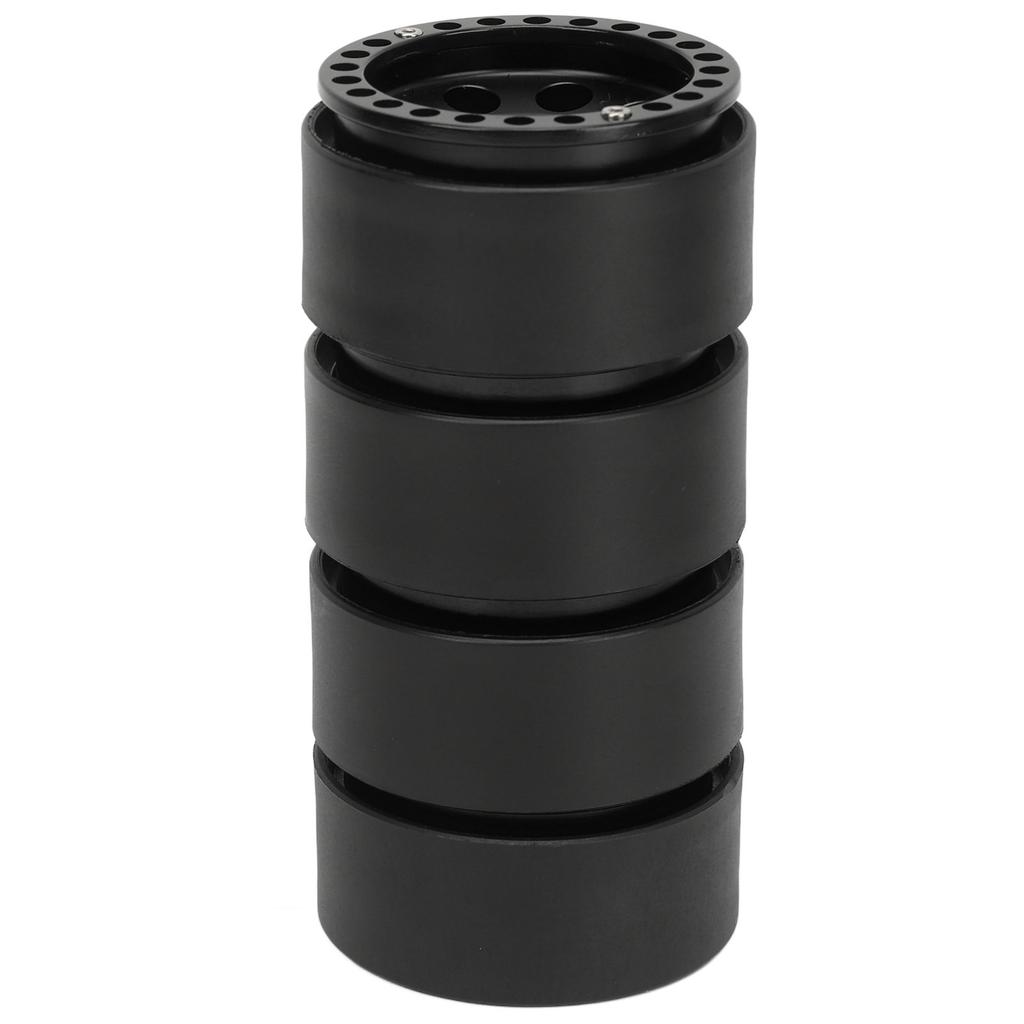 4Pcs RC Wheel Rim 1.9 Inch Aluminum Alloy Stable RC Car Wheel Hub for Axial SCX10 II III Black