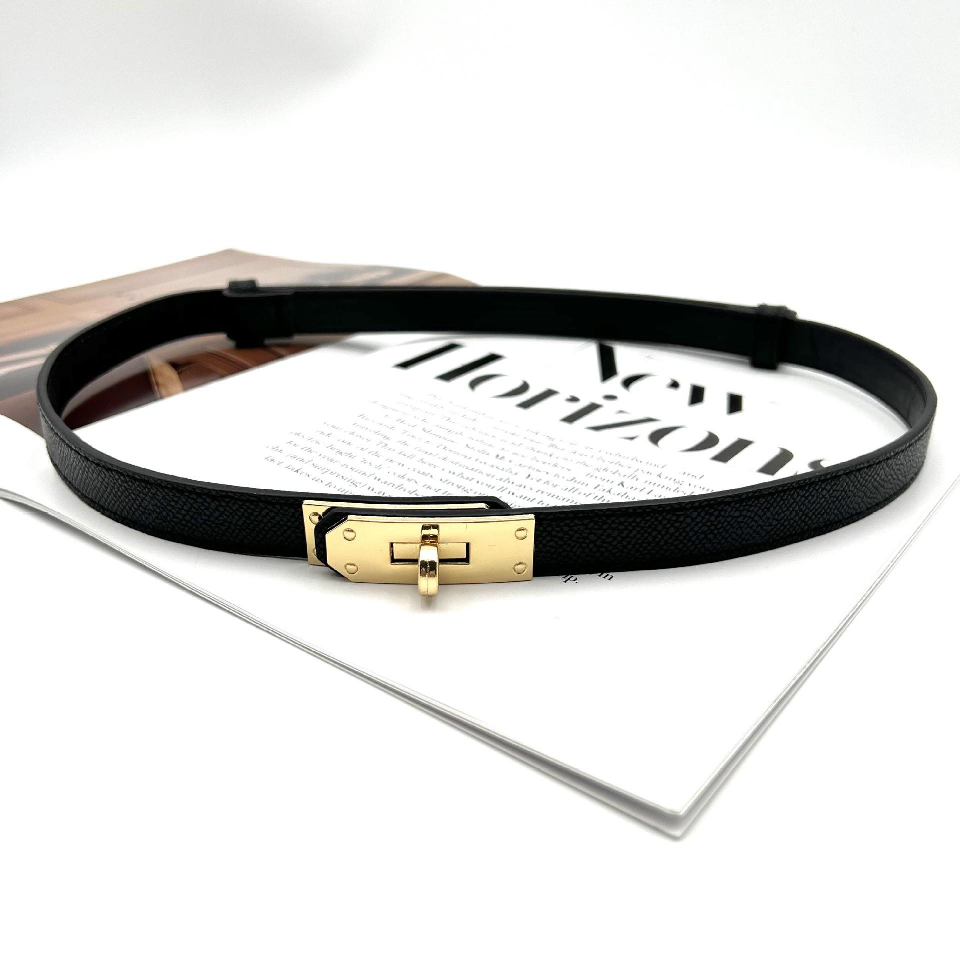 

Модный регулируемый тонкий ремень, роскошный черный женский дизайнерский пояс из искусственной кожи, корейский корсет с металлической пряжкой, ремни для женщин, белый 100cm чёрный