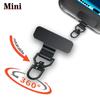 Mini Metal Mobile Phone Lanyard Safety Connecter Piece 360 Rotatable Stainless Steel Phone Tether Tab Cellphone Patch Gasket