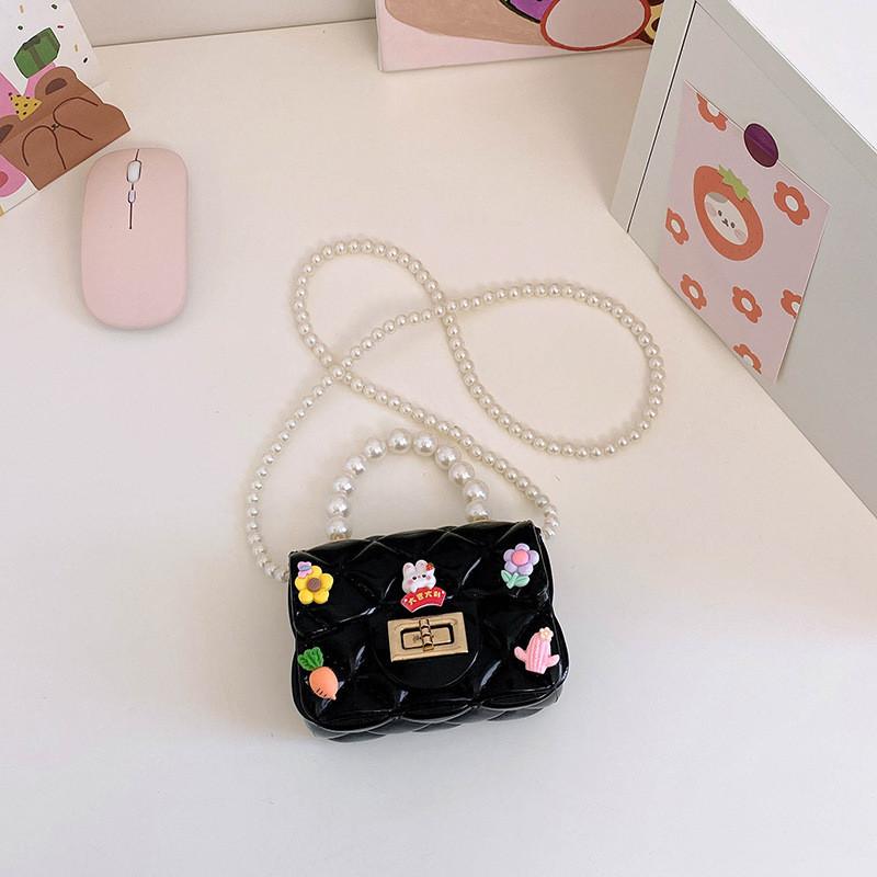 

Adorable Mini Handbag For Kids In Stylish Summer Colors Perfect For Everyday Use чорний