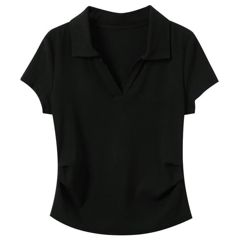 Three Color Slim Fit V-Neck Short Sleeve T-shirt
