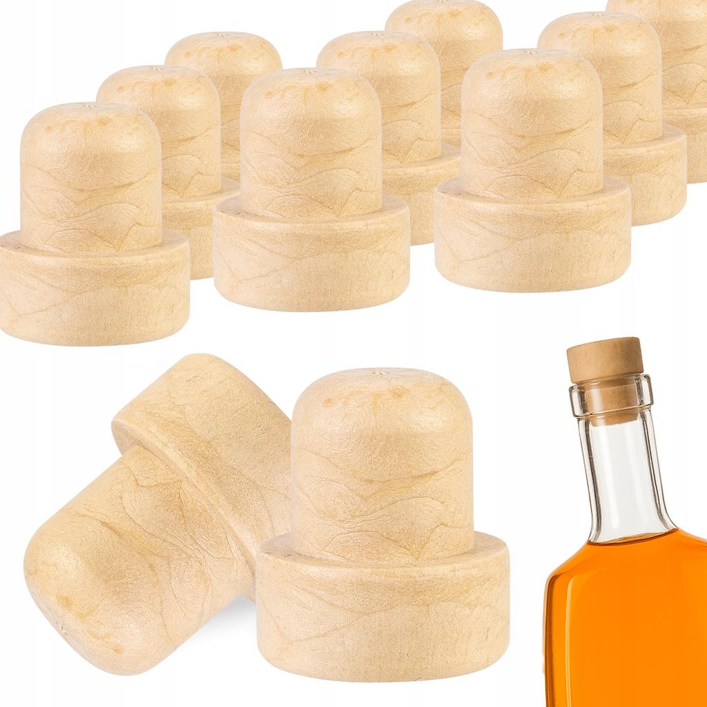 10X SYNTHETIC MUSHROOM CORKS FOR WINE, OLIVE OIL, BOTTLES 20.5mm FOR WINE BOTTLES
