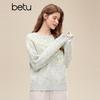 Betu Damen Winter 2025 Floral Jacquard Pullover
