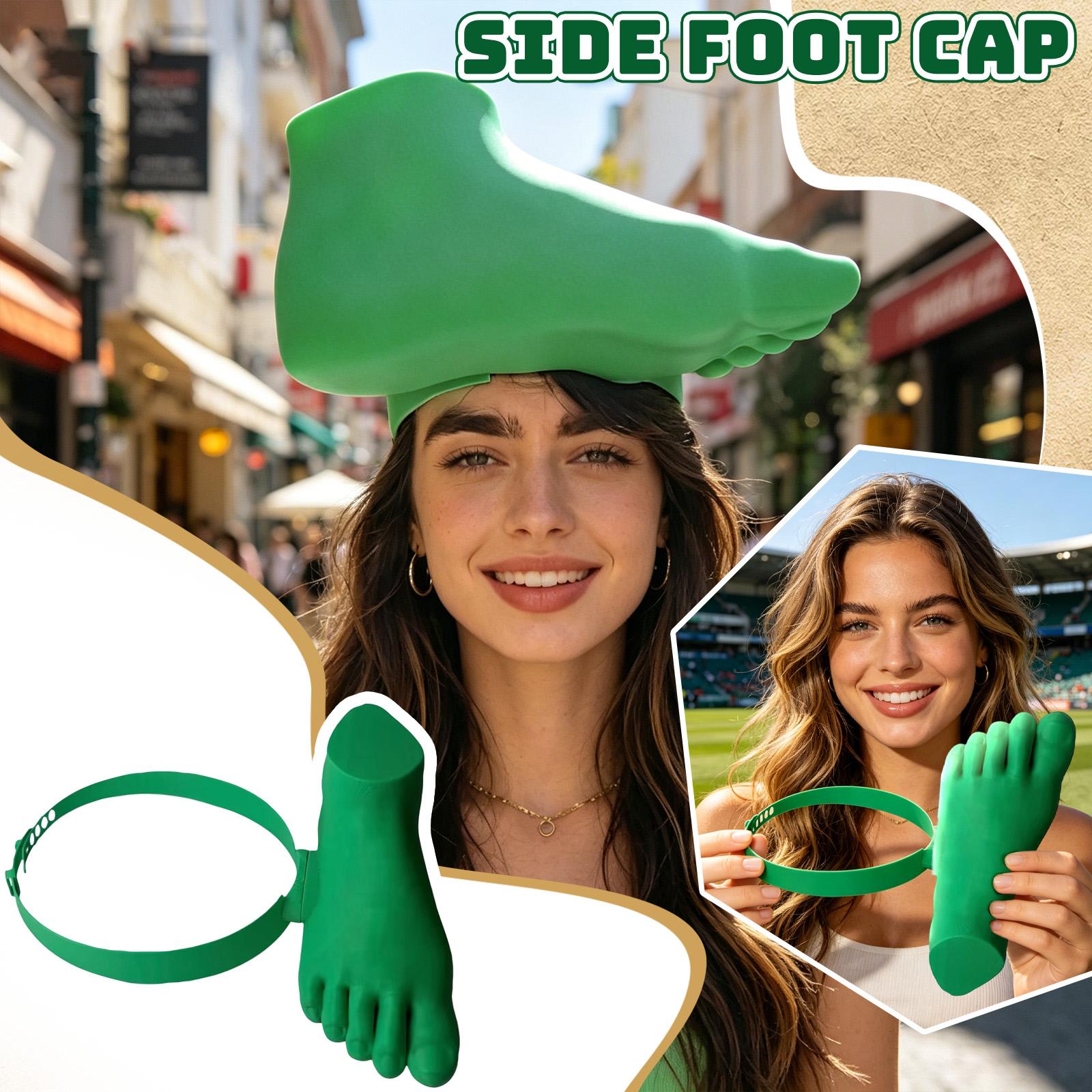

Adjustable Foot Shaped Hat Novelty Headwear Accessory with Flexible Band for Costume Parties Events and Themed Celebrations One Size