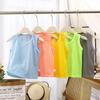 Lässiges ärmelloses T-Shirt für Mädchen und Jungen für den Sommer, einfaches und stilvolles Oberteil für Kinder