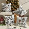Festive Christmas Pillowcases: Santa, Snowman & Wreath Designs for a Cozy Holiday! Sofas, Bedroom Pillow Covers, Holiday Gifts