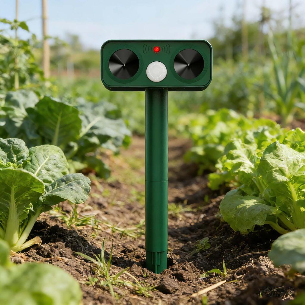 Solar Ultrasonic Animal Repellent: Effective for Rats, Cats, Dogs, Birds