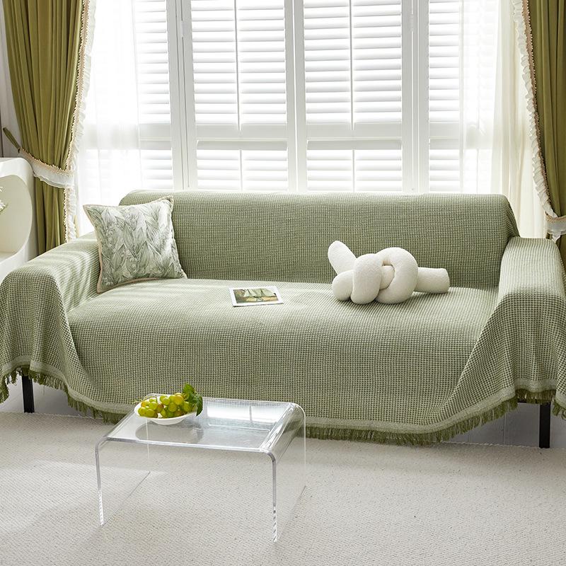 

В язаний багатофункціональний плед-чохол на диван у скандинавському стилі – Універсальний розмір для всіх сезонів 180x230 - Double Sofa