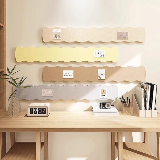 Kenarları Taraklı Keçe İğne Panosu Şeritleri Kendinden Yapışkanlı Keçe Mantar Panosu Şeritleri Ofis Okul Ev Duvar Dekorasyonu İçin Etiketler Notlar Programlar Fotoğraflar