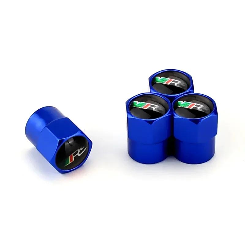 BASQ5 4pcs Car Tyre Wheel Stem Air Valve Cover Caps for Skoda Octavia Rapid Citigo Fabia Kamiq Karoq Kodiaq Roomster Scala Superb Yeti