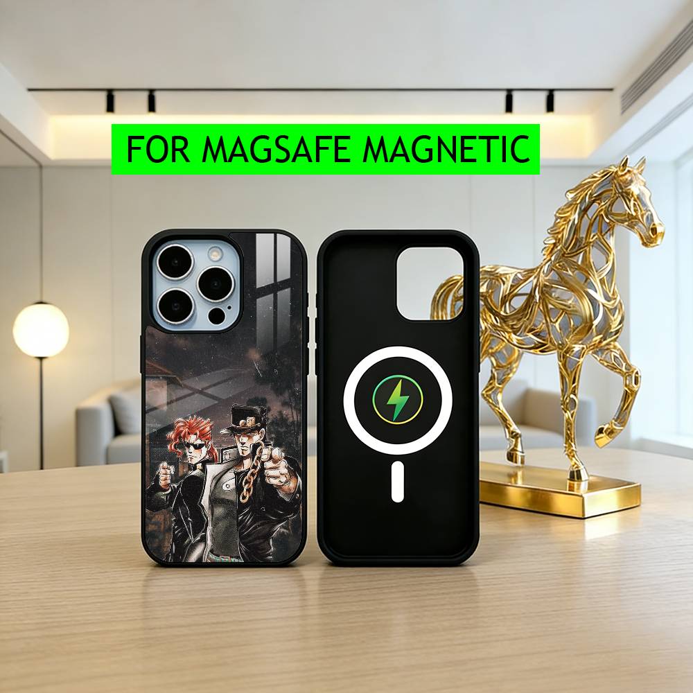 COOL J-JoJo B-Bizarre A-Adventures Phone Case For iPhone17,16,15,14,13,12,11 Plus,Pro Magnetic with Magsafe Wireless Charging iPhone14Plus