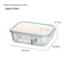 ZISIZ Microwave Glass Food Storage Container Set