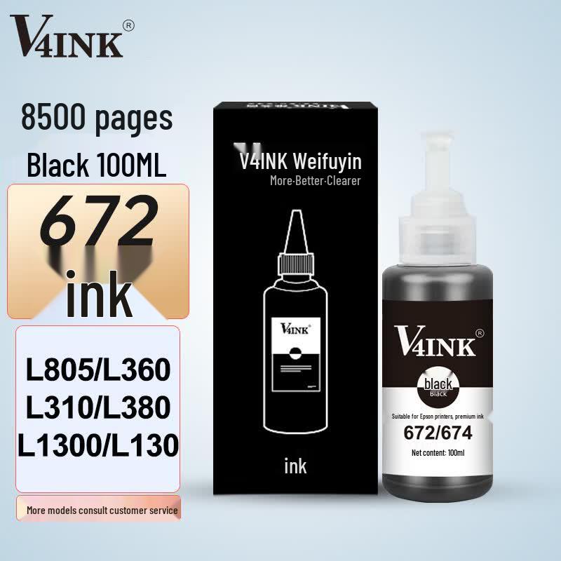 V4INK Compatible Epson 672/674 Series Refill Printer Ink