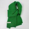 Women's Green Christmas Monochrome Wool Scarf: Thick, Warm, Versatile Knitted Snood for Autumn & Winter