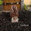 5PCS Set Mini DIY Wild Mushroom Ornament with Cute Expression Glow in The Dark for Fairy Garden Home Decoration Accessories