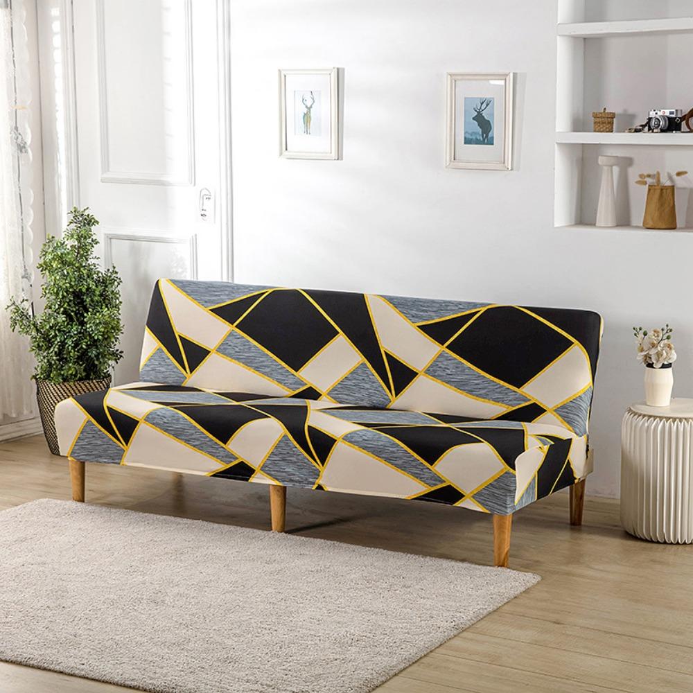 Milk Silk Elastic Sofa Cover Slipcover Furniture Protector Dustproof Stretchable No Armrest Full Coverage