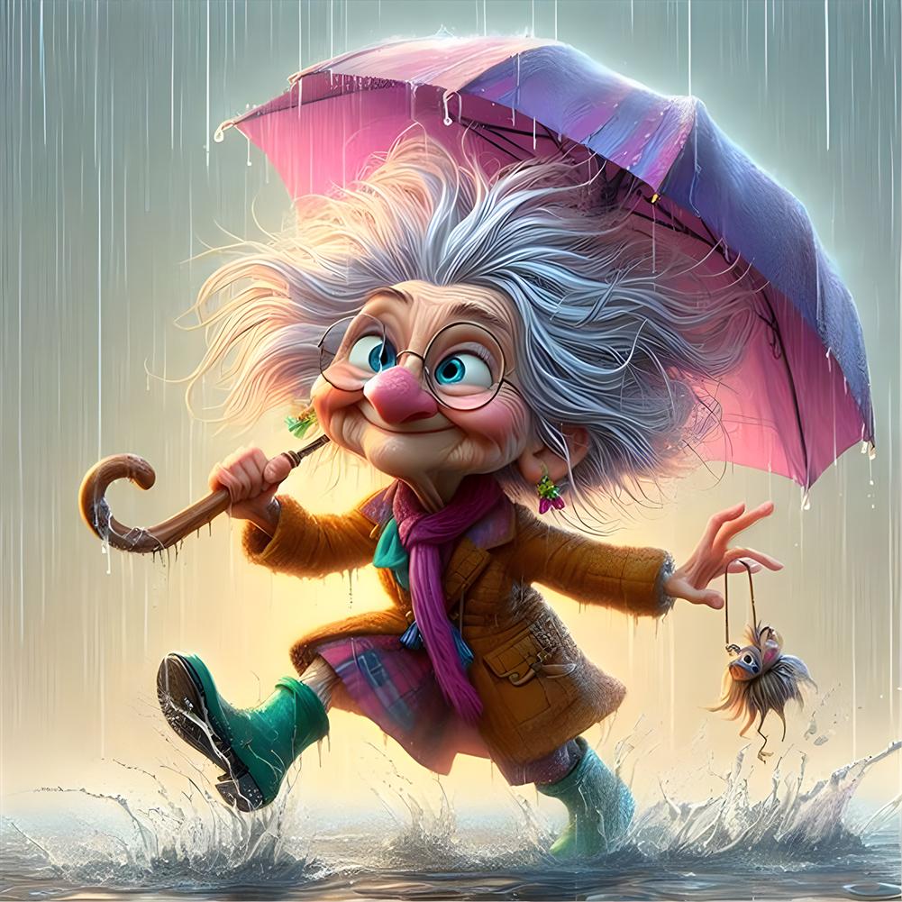 

EY# 5D DIY Полный Круглый Дрель Алмазная Картина Бабушка Набор Домашний Декор Искусство Ремесло ZSH946